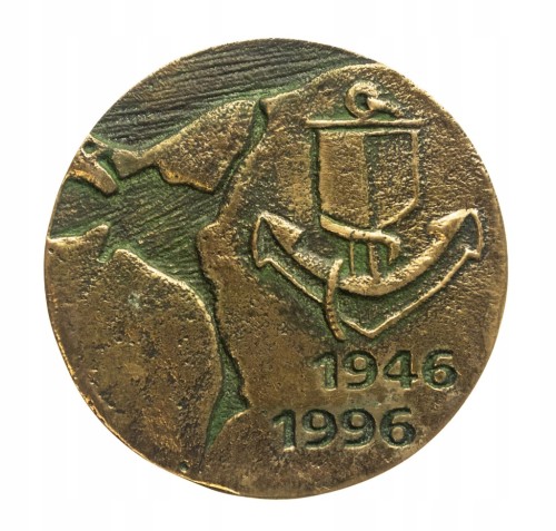 Polska, medal 50 lat Urzędu Morskiego, Szczecin 1996