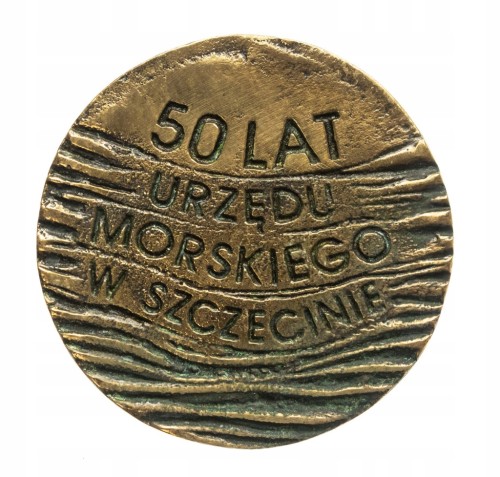 Polska, medal 50 lat Urzędu Morskiego, Szczecin 1996