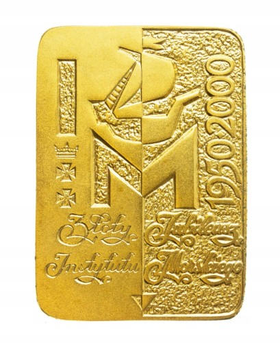 Polska, medal Złoty Jubileusz Instytutu Morskiego, Gdańsk-Szczecin 2000