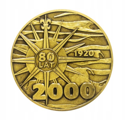 Polska, medal 80 lat Administracji Morskiej RP 2000