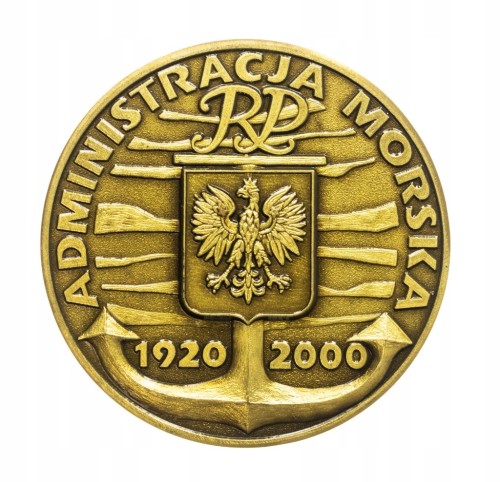 Polska, medal 80 lat Administracji Morskiej RP 2000