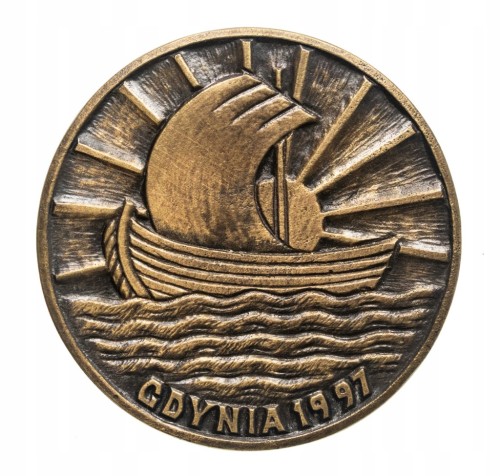 Polska, medal 50 lat Zrzeszenia Rybaków Morskich, Gdynia 1997