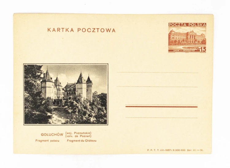 GOŁUCHÓW - PAŁAC 1937