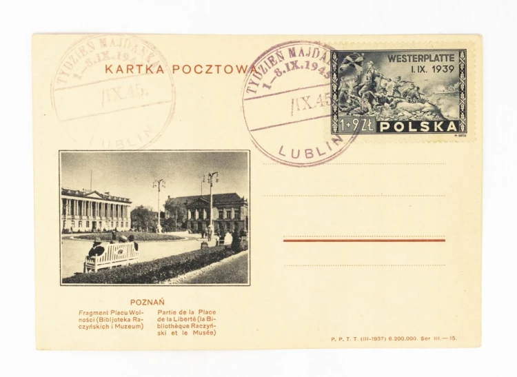 POZNAŃ - PLAC WOLNOŚCI 1937 / TYDZIEŃ MAJDANKA, LUBLIN 1945