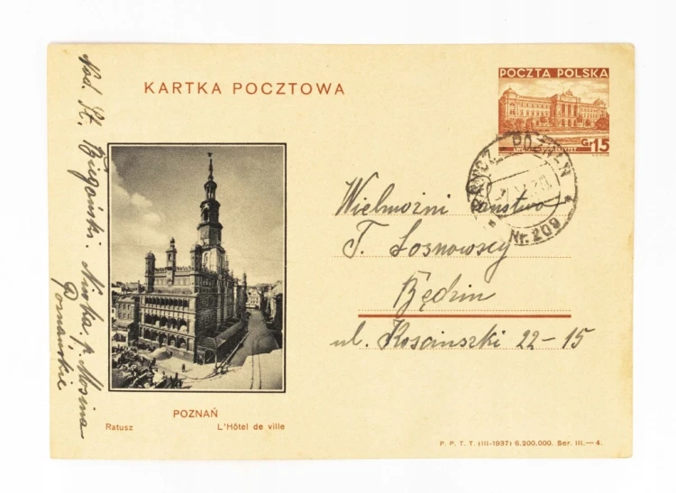 POZNAŃ - RATUSZ, NIWKA (PUSZCZYKOWO), MOSINA / BĘDZIN 1939