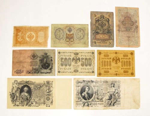 ROSJA - ZESTAW BANKNOTÓW 1898-1918 (NR 61)