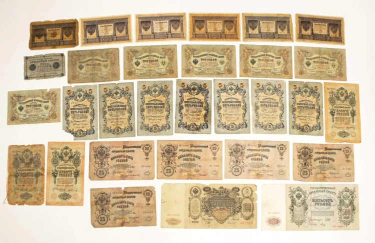 ROSJA - ZESTAW BANKNOTÓW 1898-1918 (NR 62)