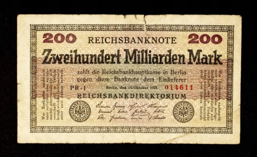 Niemcy, Berlin, 200 miliardów marek, 13.10.1923