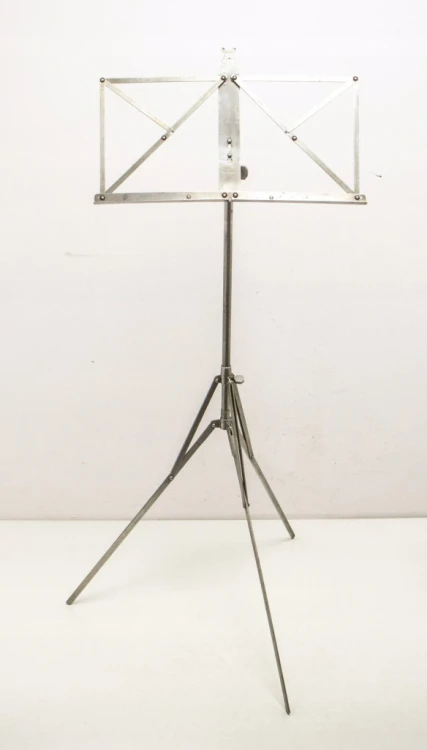 STARY ROZKŁADANY METALOWY STOJAK, PULPIT NA NUTY