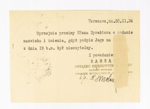 KRAKÓW - OŁTARZ, ZW. KSIĘGOWYCH WARSZAWA / AXELA FABRYKA PERFUM POZNAŃ 1934