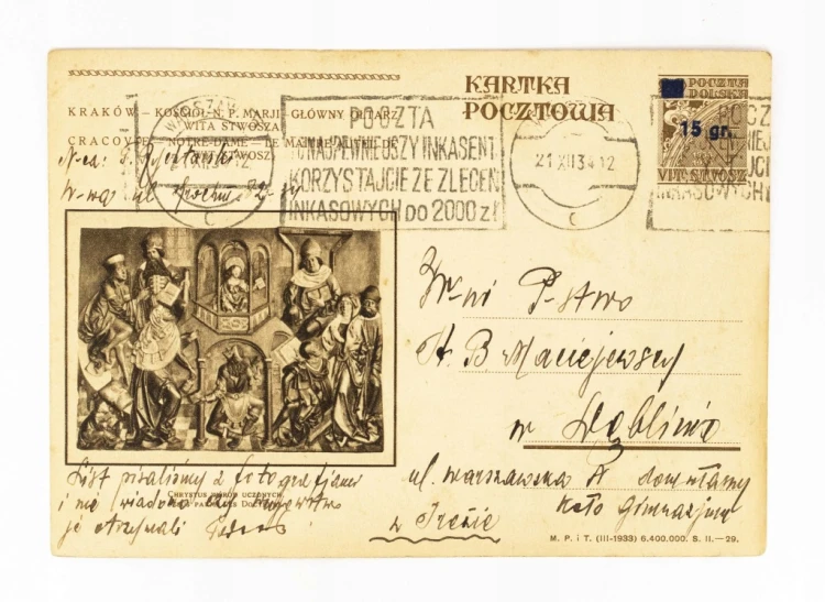 KRAKÓW - OŁTARZ WITA STWOSZA, WARSZAWA / DĘBLIN 1934