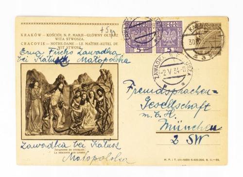 KRAKÓW - OŁTARZ WITA STWOSZA, ZAWADKA, KAŁUSZ / MONACHIUM 1934
