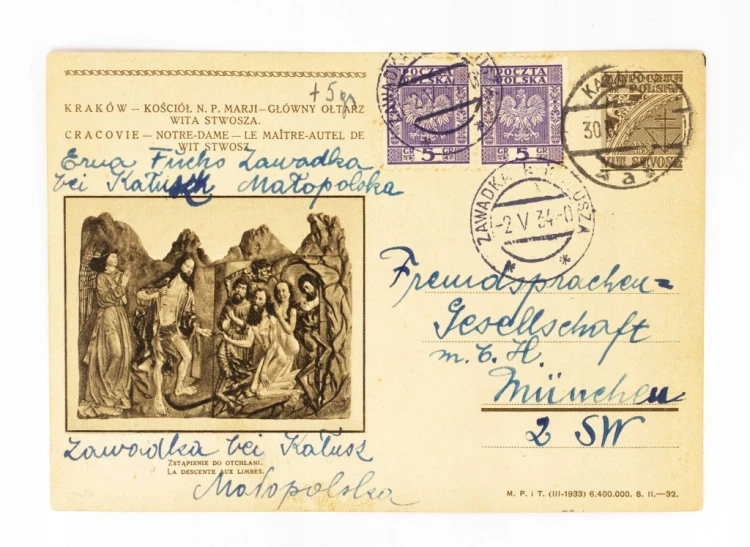 KRAKÓW - OŁTARZ WITA STWOSZA, ZAWADKA, KAŁUSZ / MONACHIUM 1934