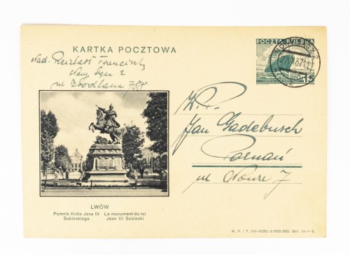 LWÓW - POMNIK SOBIESKIEGO, NOWY SĄCZ / AXELA FABRYKA PERFUM POZNAŃ 1937