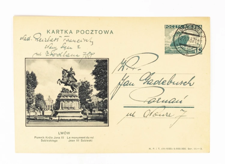 LWÓW - POMNIK SOBIESKIEGO, NOWY SĄCZ / AXELA FABRYKA PERFUM POZNAŃ 1937