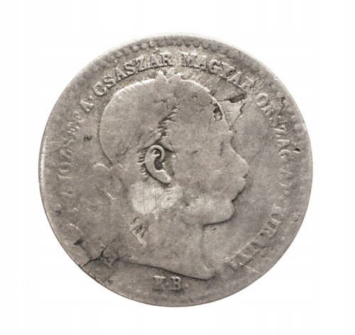 Węgry, Franciszek Józef I, 10 krajcarów, 1869 rok.