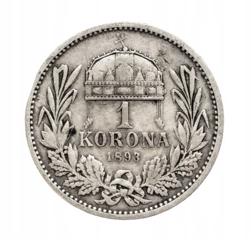 Austria, Franciszek Józef I (1848 - 1916), 1 korona 1893 rok