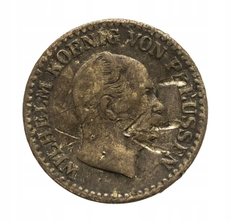 Niemcy, Prusy, Wilhelm I 1861-88, 1 srebrny grosz 1863 A rok.