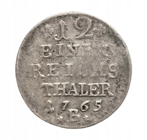Niemcy, Prusy- Fryderyk II 1740-1786, 1/12 talara 1765-B, Wrocław