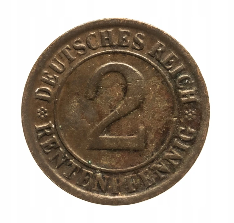 Niemcy, Republika Weimarska, 2 Rentenpfennig 1924 / A, Berlin