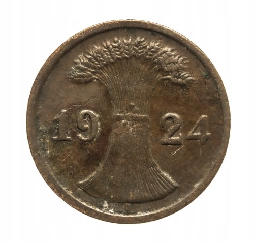 Niemcy, Republika Weimarska, 2 Rentenpfennig 1924 / A, Berlin