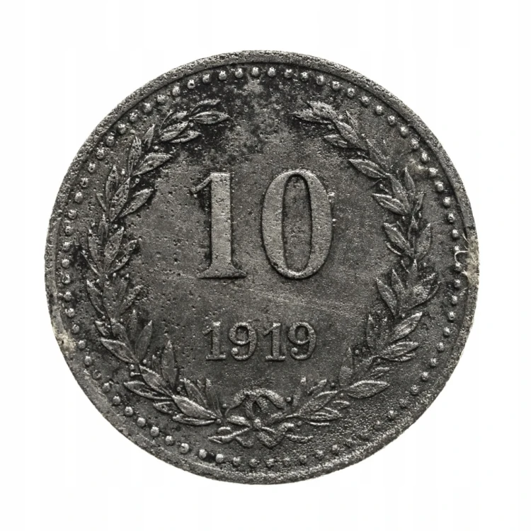 Polska, Bydgoszcz, żeton 10 pfennig 1919.