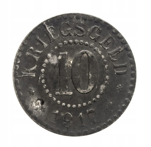 Słubice (Frankfurt a.Oder), 10 fenigów 1917 cynk