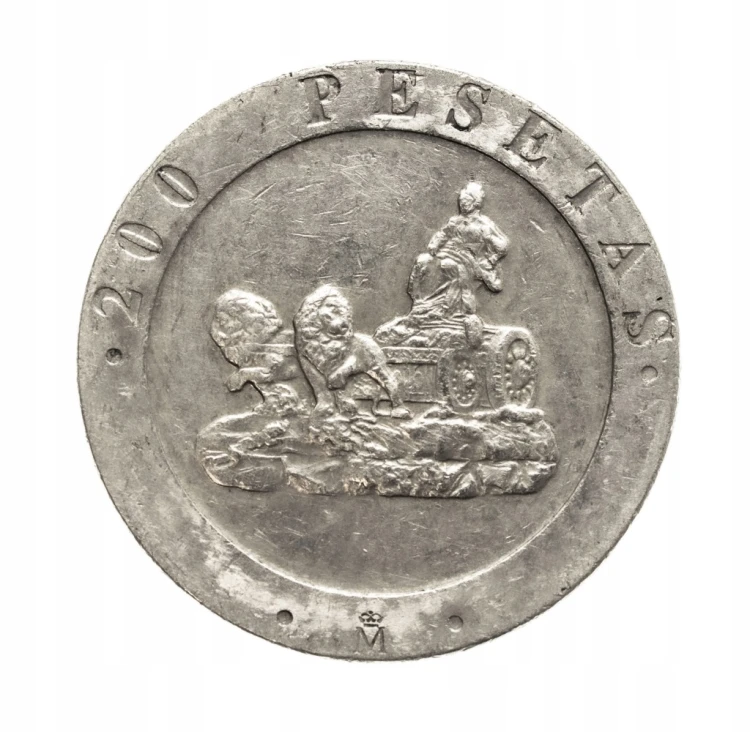 Hiszpania, Jan Karol I, 200 peset 1990 rok.