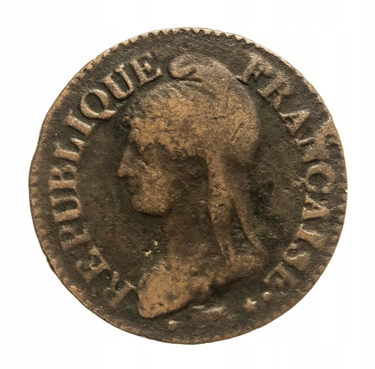 Francja 5 centymów, 1797 L'AN6 (1797) A rok.