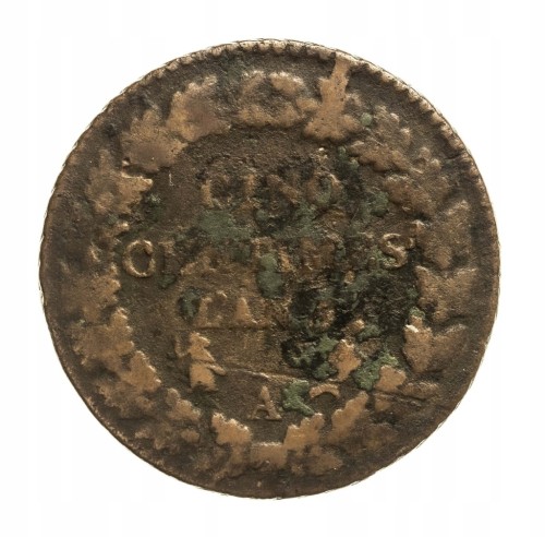 Francja 5 centymów, 1797 L'AN6 (1797) A rok.