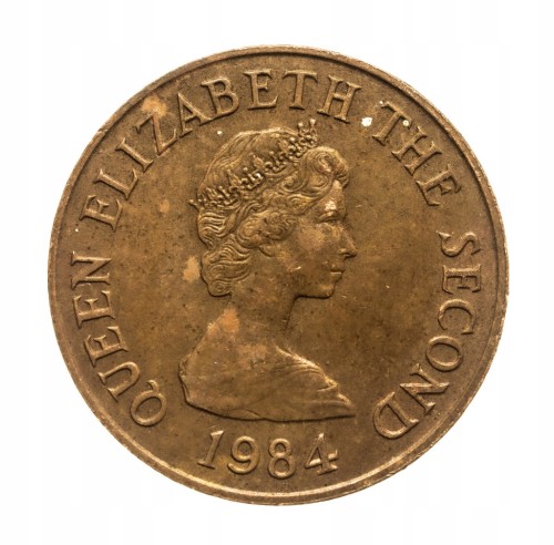 Wielka Brytania, Jersey, Elżbieta II, 2 pensy 1984 rok.