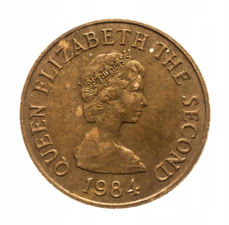 Wielka Brytania, Jersey, Elżbieta II, 2 pensy 1984 rok.