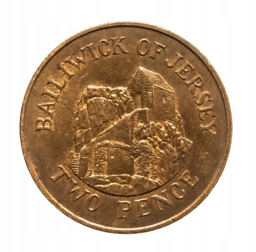 Wielka Brytania, Jersey, Elżbieta II, 2 pensy 1984 rok.