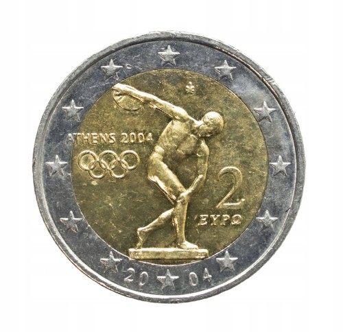 Grecja , 2 euro, 2004, Ateny, Igrzyska XXVIII Olimpiady, Ateny 2004