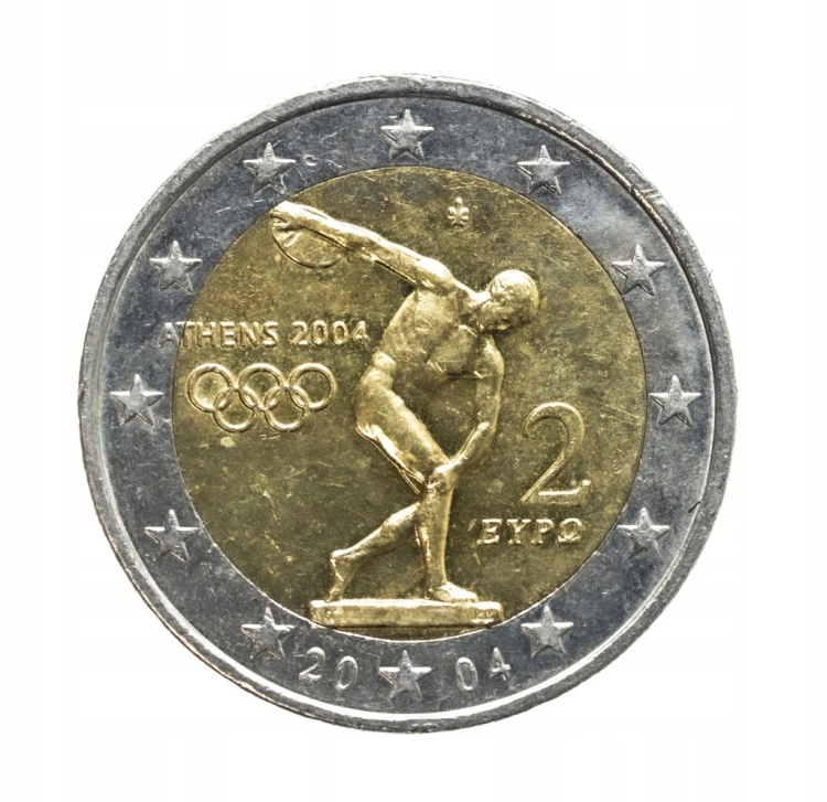 Grecja , 2 euro, 2004, Ateny, Igrzyska XXVIII Olimpiady, Ateny 2004