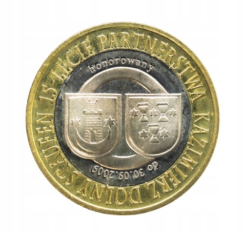 7 eurokazimierzy 2009 Kazimierz Dolny, moneta zastępcza
