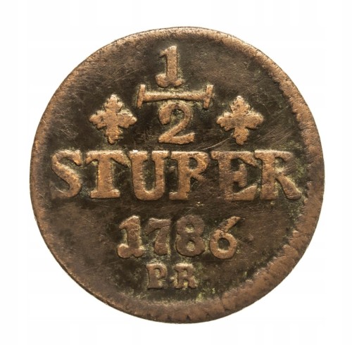 Niemcy, Julich-Berg, Karol Teodor, 1/2 stuber 1786 rok