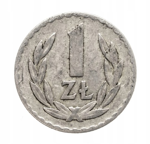 Polska, PRL, 1 złoty 1949 aluminium.
