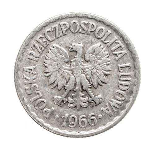 Polska, PRL, 1 złoty 1966 rok.