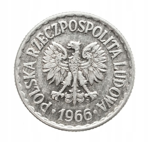 Polska, PRL, 1 złoty 1966 rok.