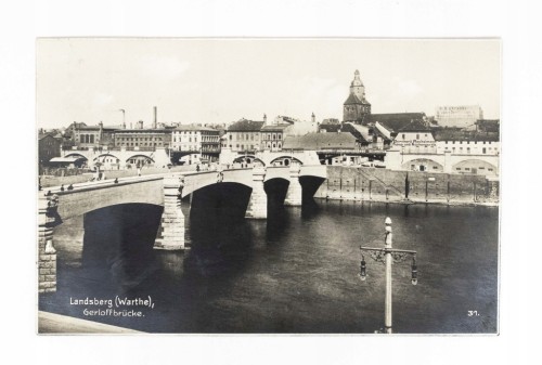 GORZÓW WIELKOPOLSKI - MOST STAROMIEJSKI (GERLOFFA) 1935