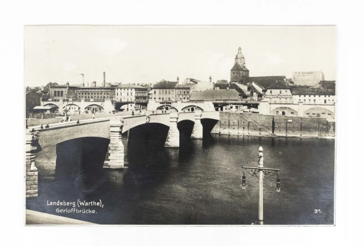 GORZÓW WIELKOPOLSKI - MOST STAROMIEJSKI (GERLOFFA) 1935