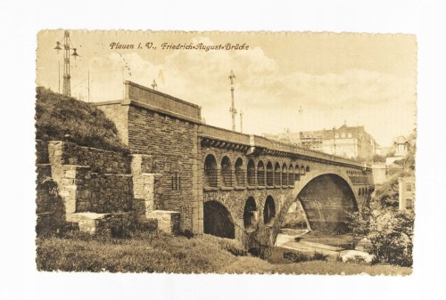 NIEMCY, PLAUEN - MOST DROGOWY 1913