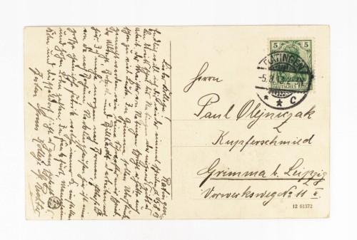 NIEMCY, DUSSELDORF - MOST NA RZECE REN 1913