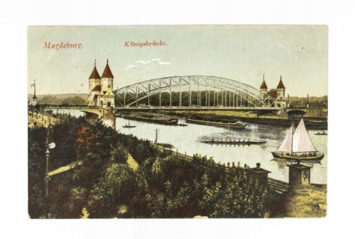 NIEMCY, MAGDEBURG - MOST KRÓLEWSKI 1917
