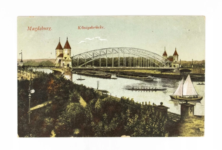NIEMCY, MAGDEBURG - MOST KRÓLEWSKI 1917