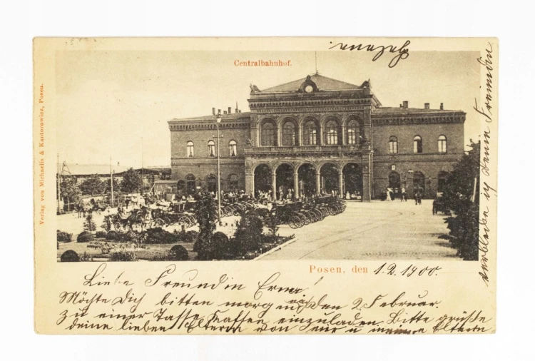 POZNAŃ - DWORZEC KOLEJOWY, DOROŻKI 1900