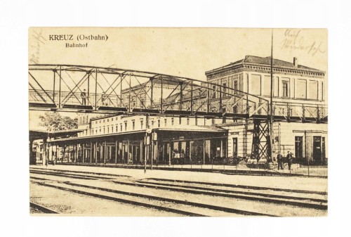 KRZYŻ WIELKOPOLSKI - DWORZEC KOLEJOWY, FELDPOST 1915