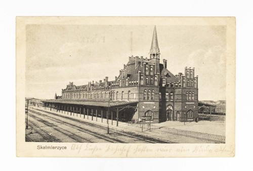 SKALMIERZYCE - DWORZEC KOLEJOWY, 107 PUŁK PIECHOTY, FELDPOST 1917