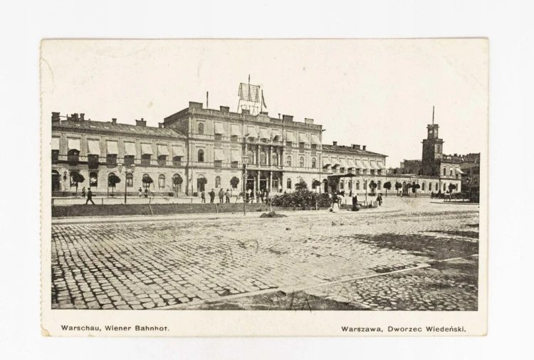 WARSZAWA - DWORZEC WIEDEŃSKI POCZ. XX WIEKU